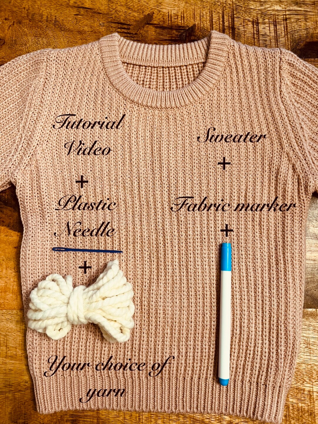 Personalized DIY Hand Embroidered Name Sweater for Babies/ Birthday for