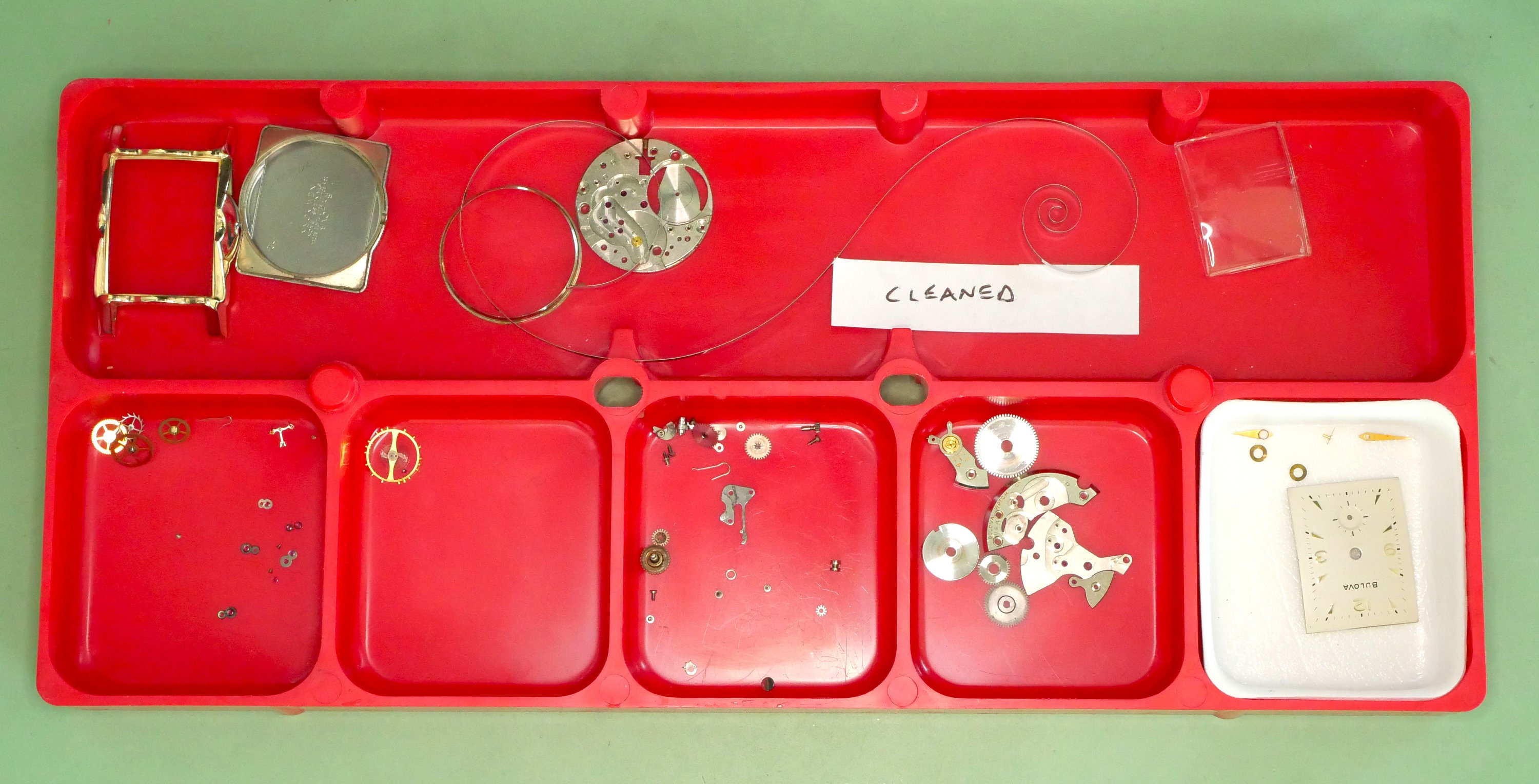 Bulova Vintage Watch Exotic Lugs Rectangular Serviced & Warranty