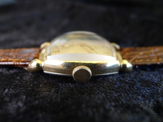 Bulova Vintage Watch Teardrop Lugs Engraved Servi… - image 4