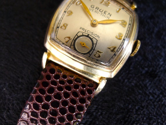 Gruen Veri-Thin Vintage Watch Just Serviced & War… - image 2