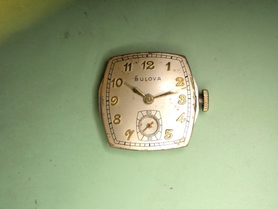 Bulova Vintage Watch Teardrop Lugs Engraved Servi… - image 8