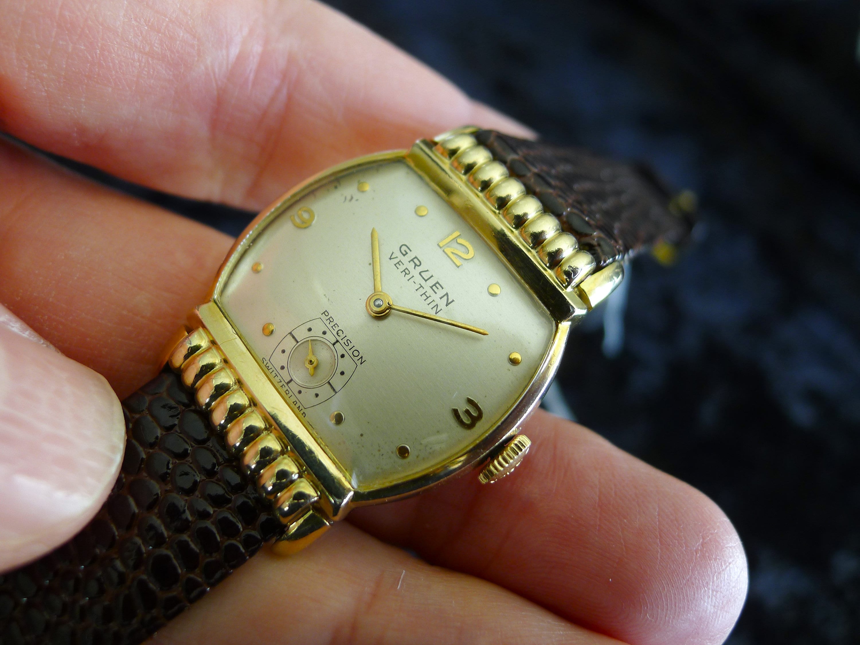Gruen Veri thin Vintage Watch Serviced Warranty Guarantee 1111