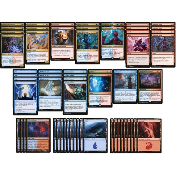 Elite Izzet Counter/burn Deck - Modern - Blue Red - 60 Card - GRN - MTG  NM/M! - Etsy