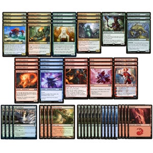 Elite Elemental Deck - Green Red Blue - Powerful - 60 Card - Modern - MTG NM/M!