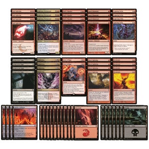 ELITE Ball Blightning Deck - Rouge Noir - Aggro - 60 Cartes - Moderne - MTG NM/M !