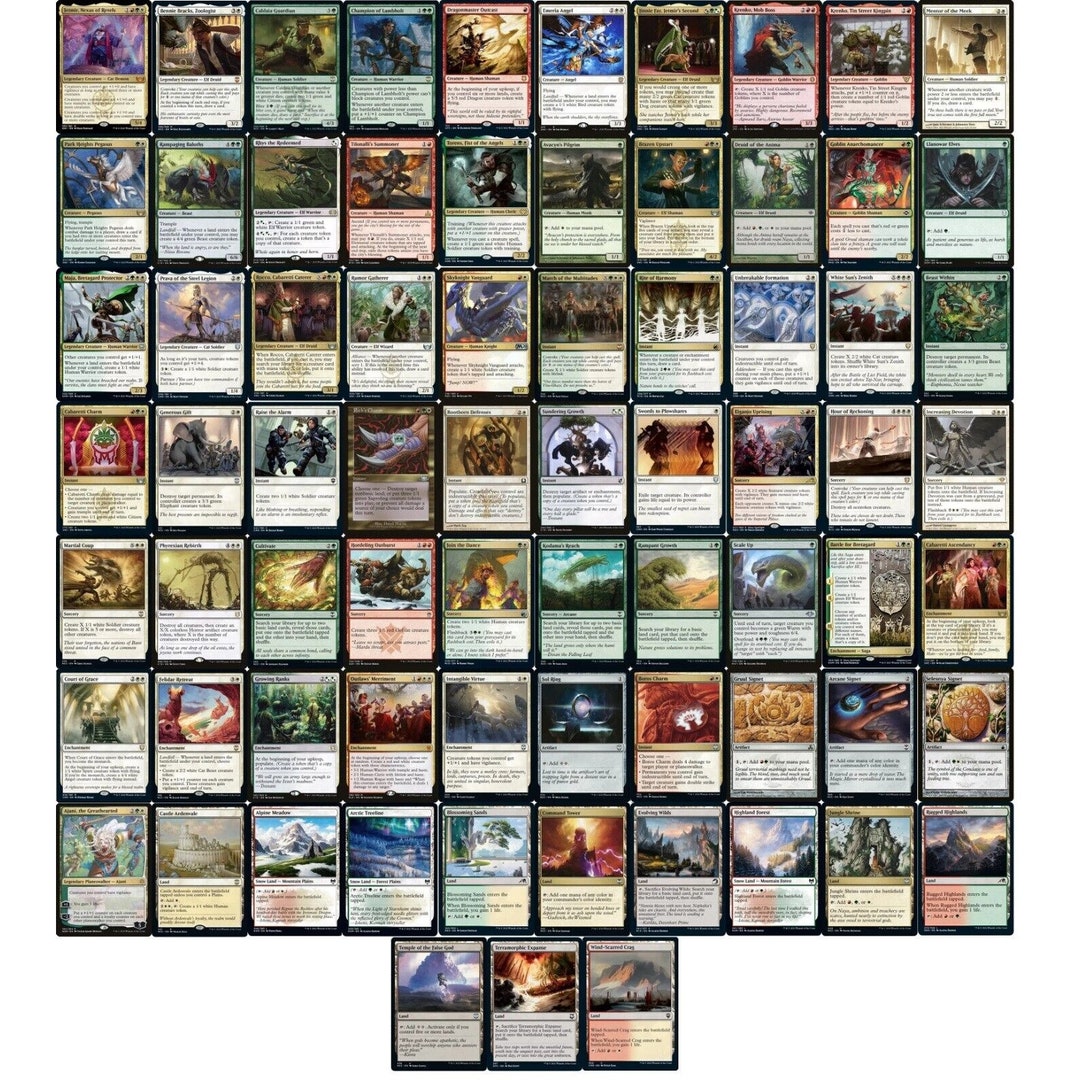 Commander Naya Jetmir Creature Deck Red Green White EDH Etsy