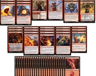 Red Burn Deck - Aggressive - Very Powerful - 60 Card - Modern MTG NM/M!
