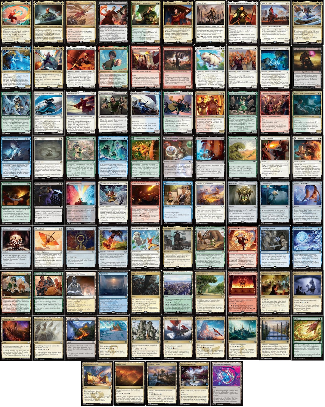 avatar the last airbender mtg commander deck Amazon.com: 10 MTG Assorted Planeswalkers - Includes Mythics, Rares,  Uncommons main image 0