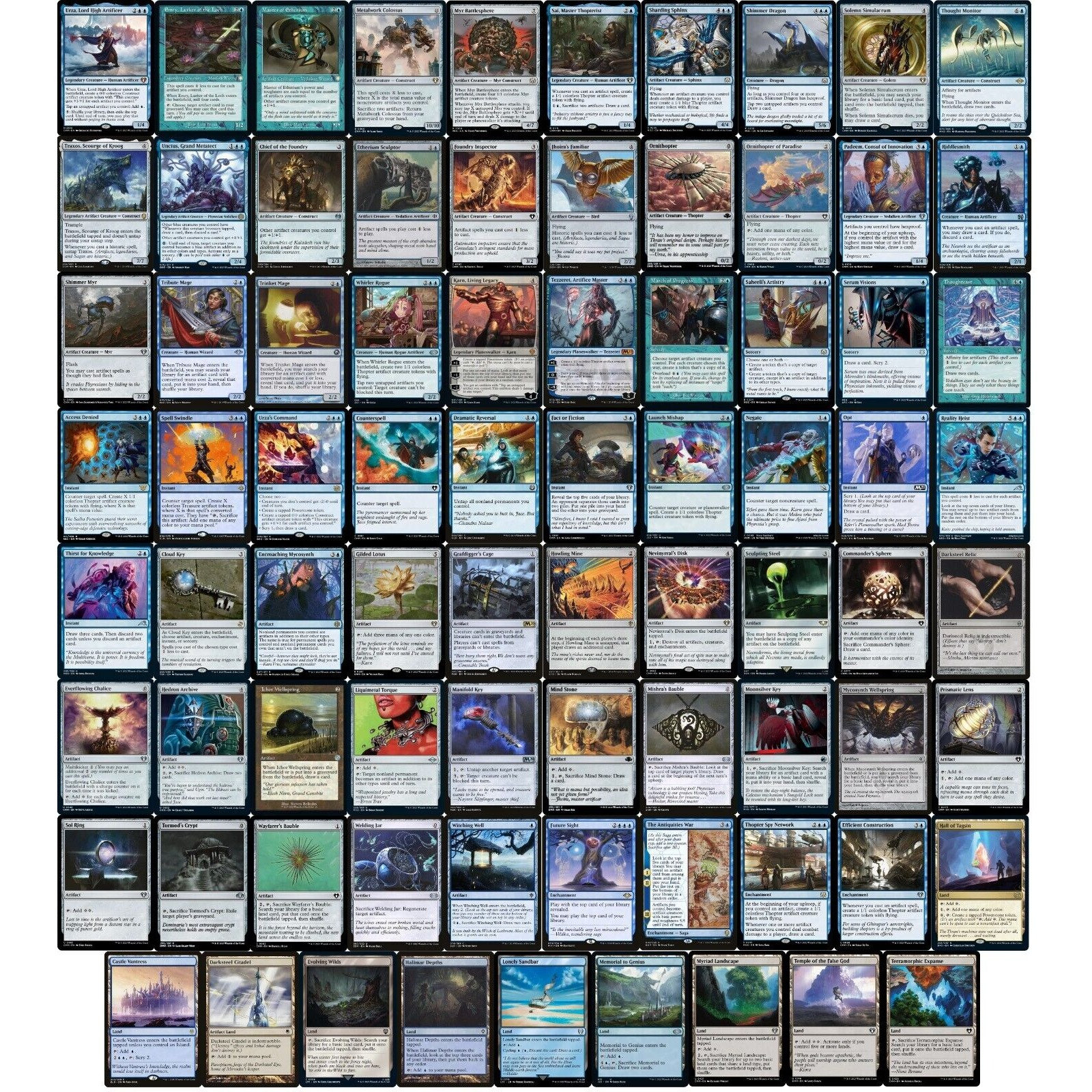 edh 青パーツ　mtg まとめ売り Commander Urza Artifacts Deck - Mono Blue - Cedh EDH - Powerful