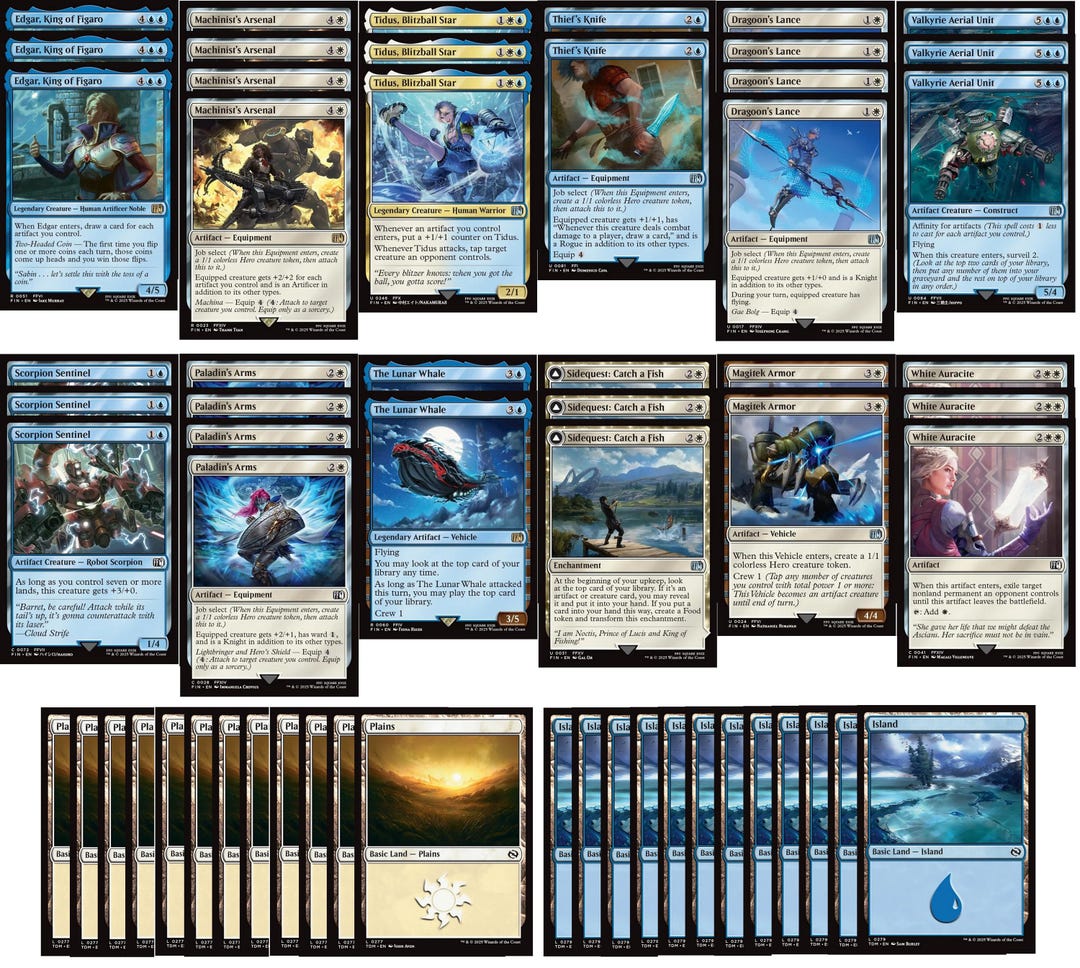 Final Fantasy Magic the Gathering Deck - Azorius Artifacts - MTG