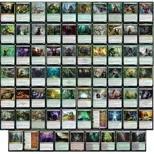 Baralho de Elfos do Comandante Golgari - Lathril - Verde Preto - EDH - 100 cartas - MTG NM/M!!!