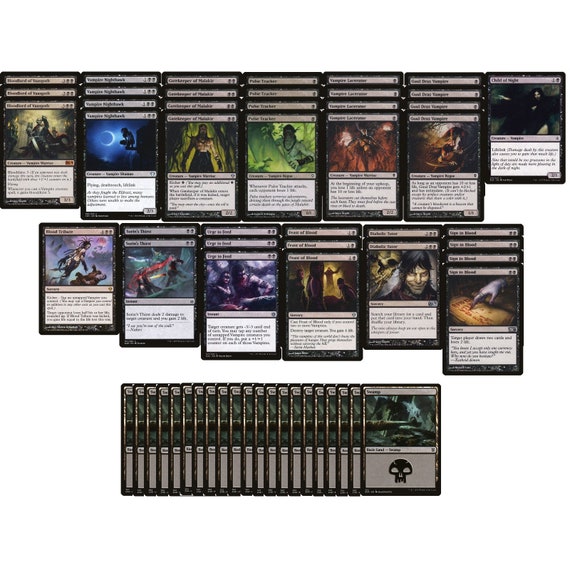 Mono Black Vampire Deck - Elite - MTG Magic the Gathering - Ready to  Play!!! - Etsy