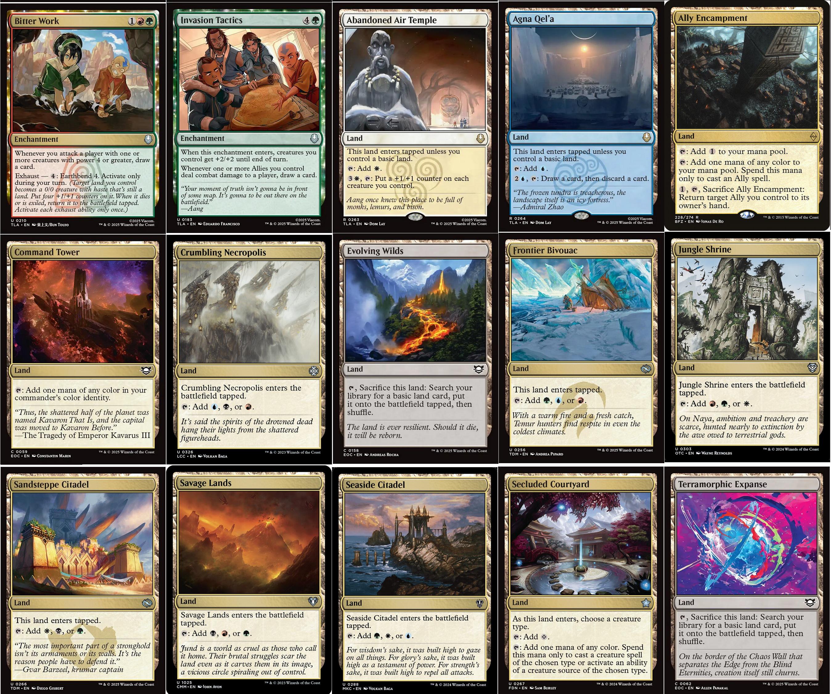 will avatar mtg have commander decks Has anyone built commander decks out of only Last Airbender cards? : r/magicTCG
