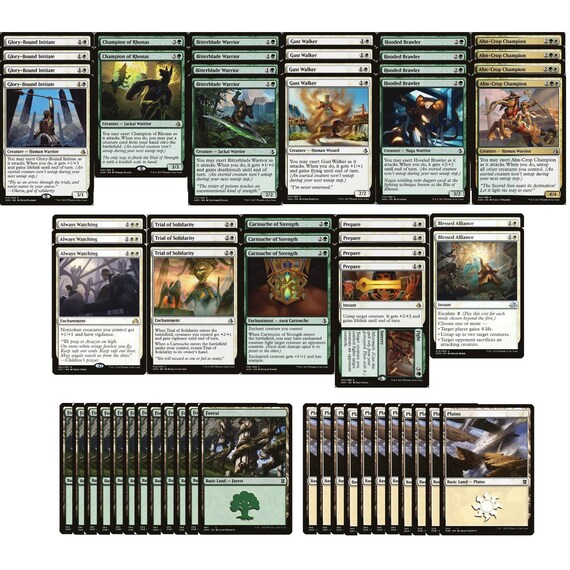 mtg exert cards ELITE Green White Exert Deck - Modern - Very Powerful - 60 Cards - MTG!!!