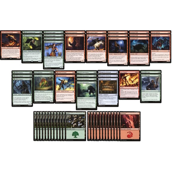 mtg all werewolf cards Amazon.com: Green White Werewolf Deck - Modern Legal - Custom Built - Magic  The Gathering - MTG main image 0