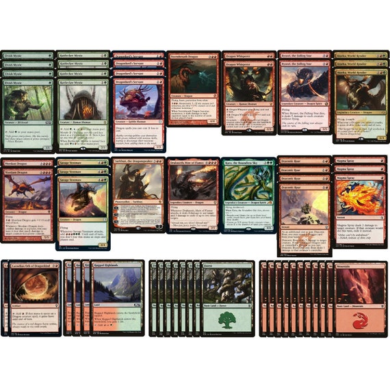 Elite Red Green DRAGON Deck - 60 Card - Modern - Ready to Play - MTG  NM/M!!! - Etsy