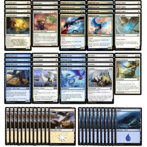 Baralho Voador ELITE - Azul e Branco - Muito Poderoso - 60 Cartas - Pássaro - MTG NM/M!