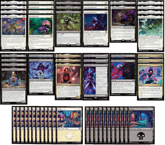 mtg ninja turtle cards UniVersus CCG: Starter Deck Whenever you attack Magic the Gathering Teenage Mutant