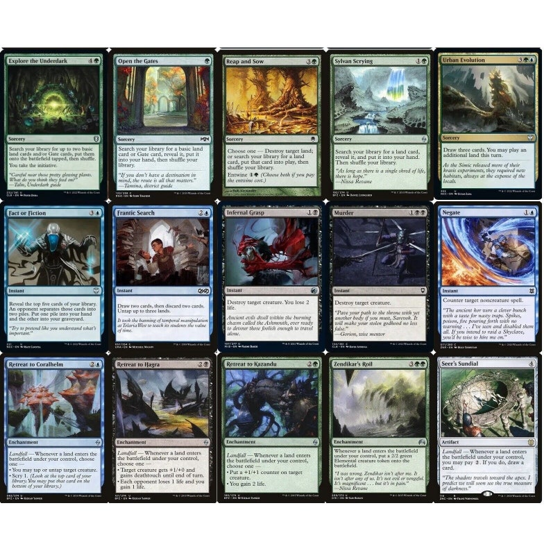 Commander Ninefingers Keene Gates Deck Sultai EDH 100 Card MTG NM/M Etsy