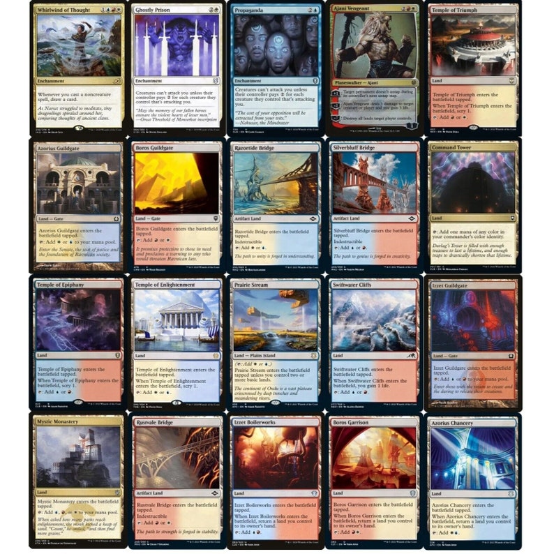 Commander Land Destruction Deck Red Blue White EDH 100 Card MTG NM/M Etsy