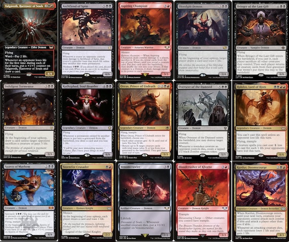 Elite Commander Demon Deck - Valgavoth - Rakdos - Very Strong - 100 Card -  MTG!! - Etsy