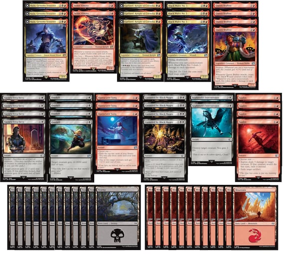 Final Fantasy Magic the Gathering Deck - Rakdos Wizards - MTG - 60 Card! -  Etsy