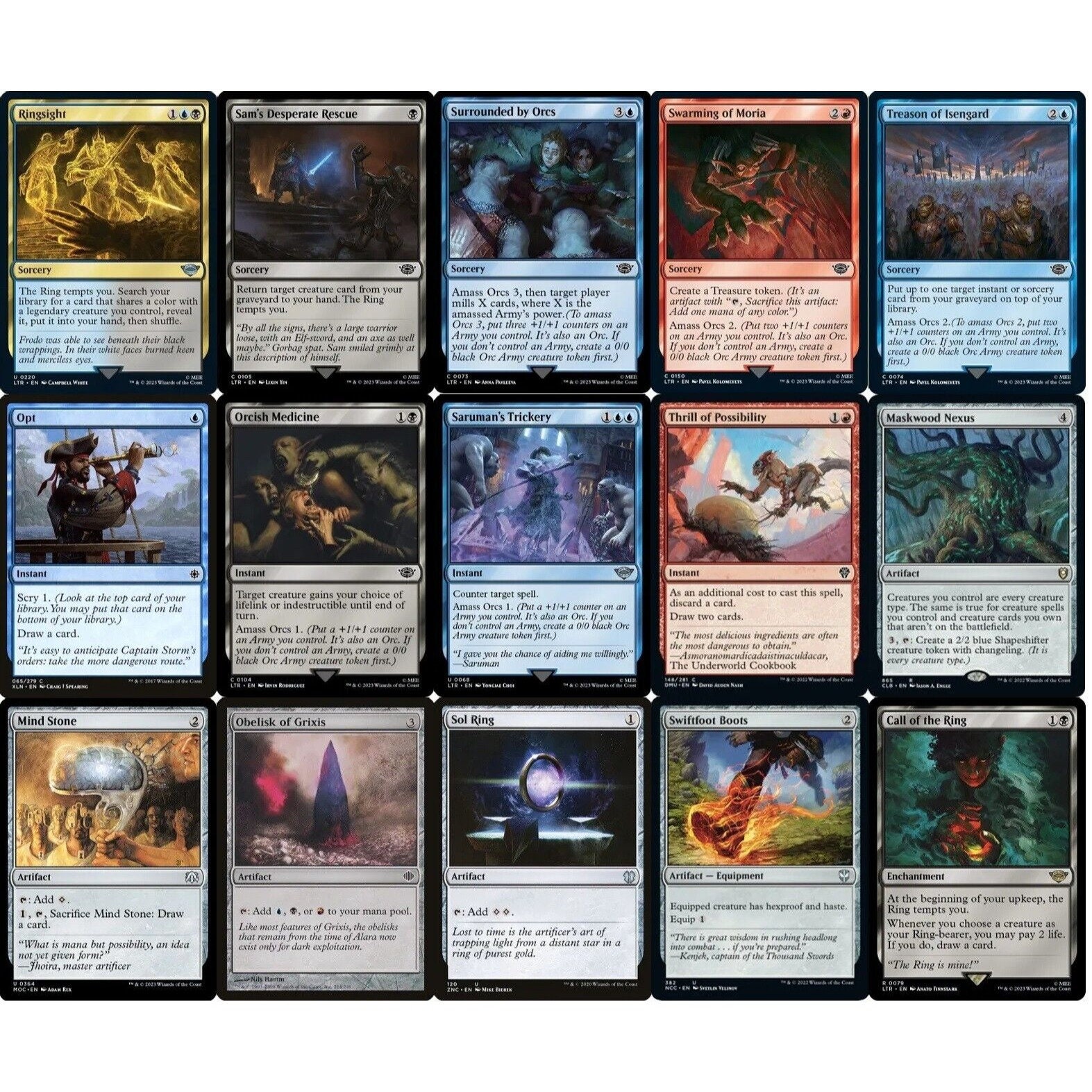 Commander Amass Orc Deck - Sauron Army - LOTR Lord of the Rings - 100 Card  - MTG - Etsy