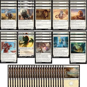 Elite Mono White Cat Deck - Molto potente - Pioniere moderno - MTG da 60 carte!