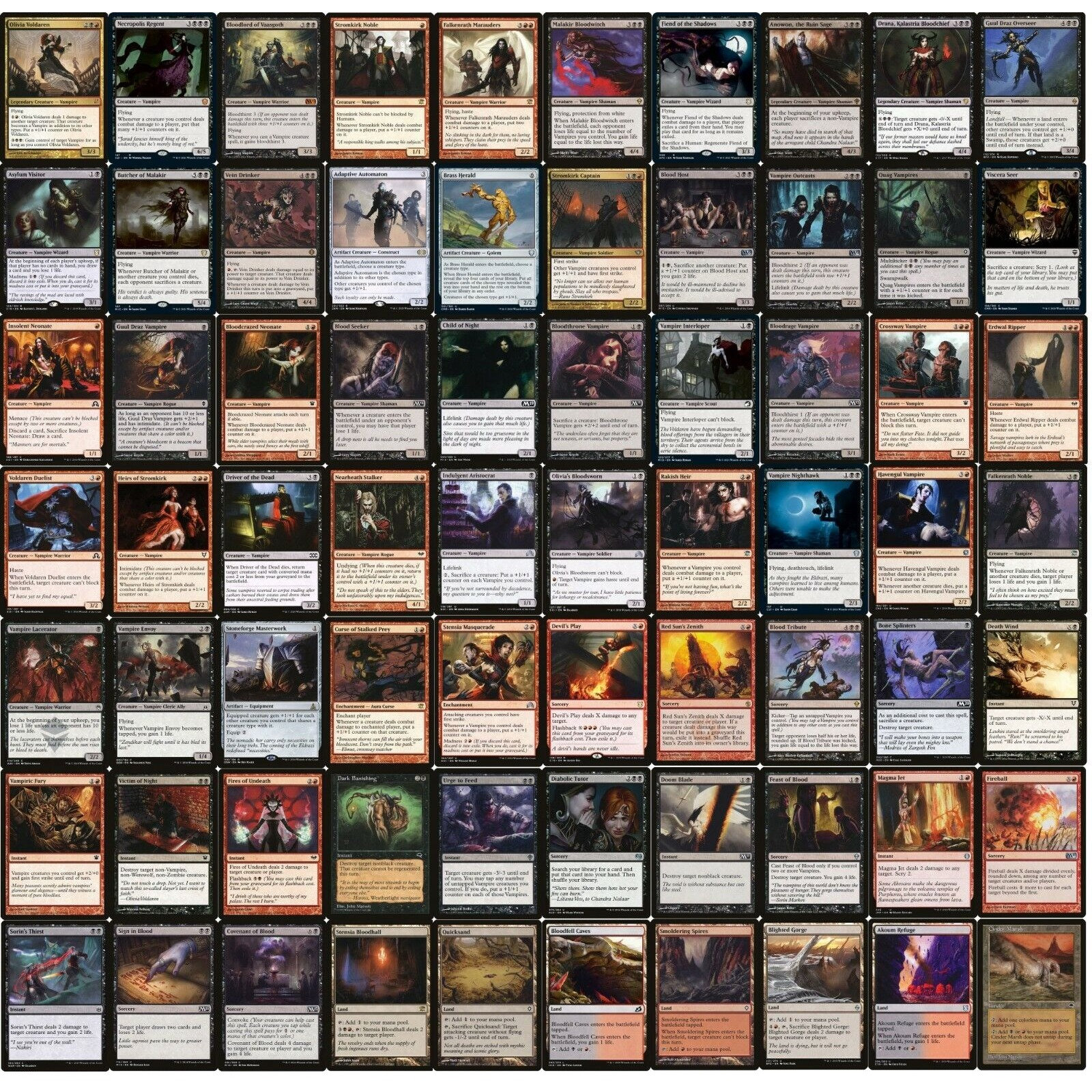 ELITE Commander Vampire Deck - EDH - Olivia Voldaren - 100 Card - MTG!!!