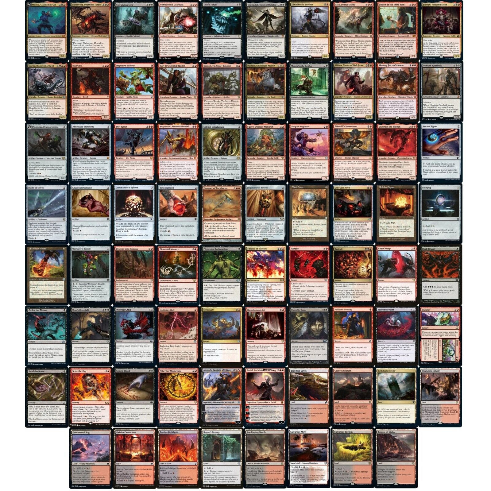 Commander Aggro Mishra Meld Deck - Black Red - Cedh EDH - 100 Card - MTG  NM/M!! - Etsy