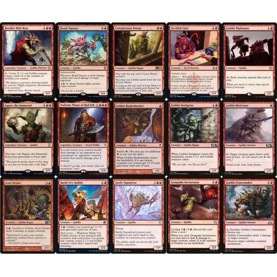 Buy ELITE Commander Goblin Deck - EDH - Krenko - 100 Card - MTG - Ready to  Play!!! Online in India - Etsy