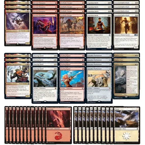 Elite Boros Equipment Deck - Red White - Very Powerful - 60 Card - MTG  NM/M!! - Etsy