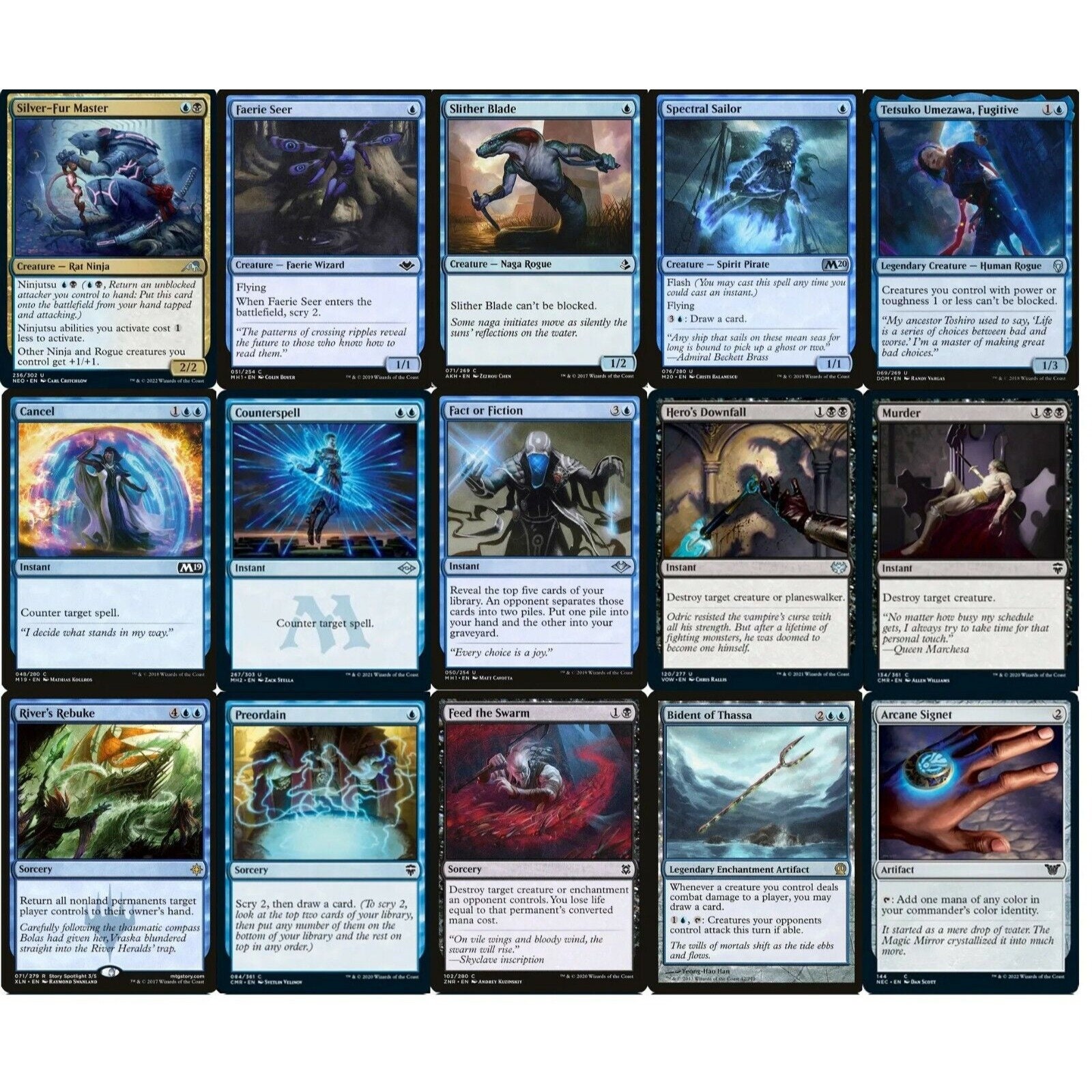 Commander Dimir Ninja Deck - Blue Black - EDH -100 Card - MTG NM/M
