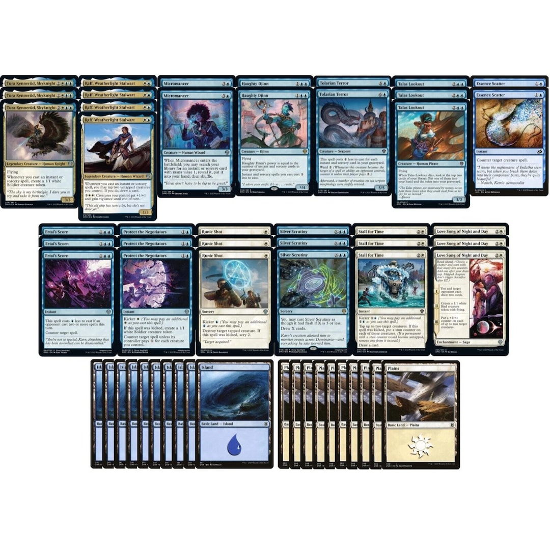 Blue White Flying Token Deck - Azorius Control - Powerful - 60