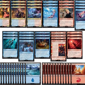 Final Fantasy Magic the Gathering Deck - Izzet Spells - MTG - 60 Card!
