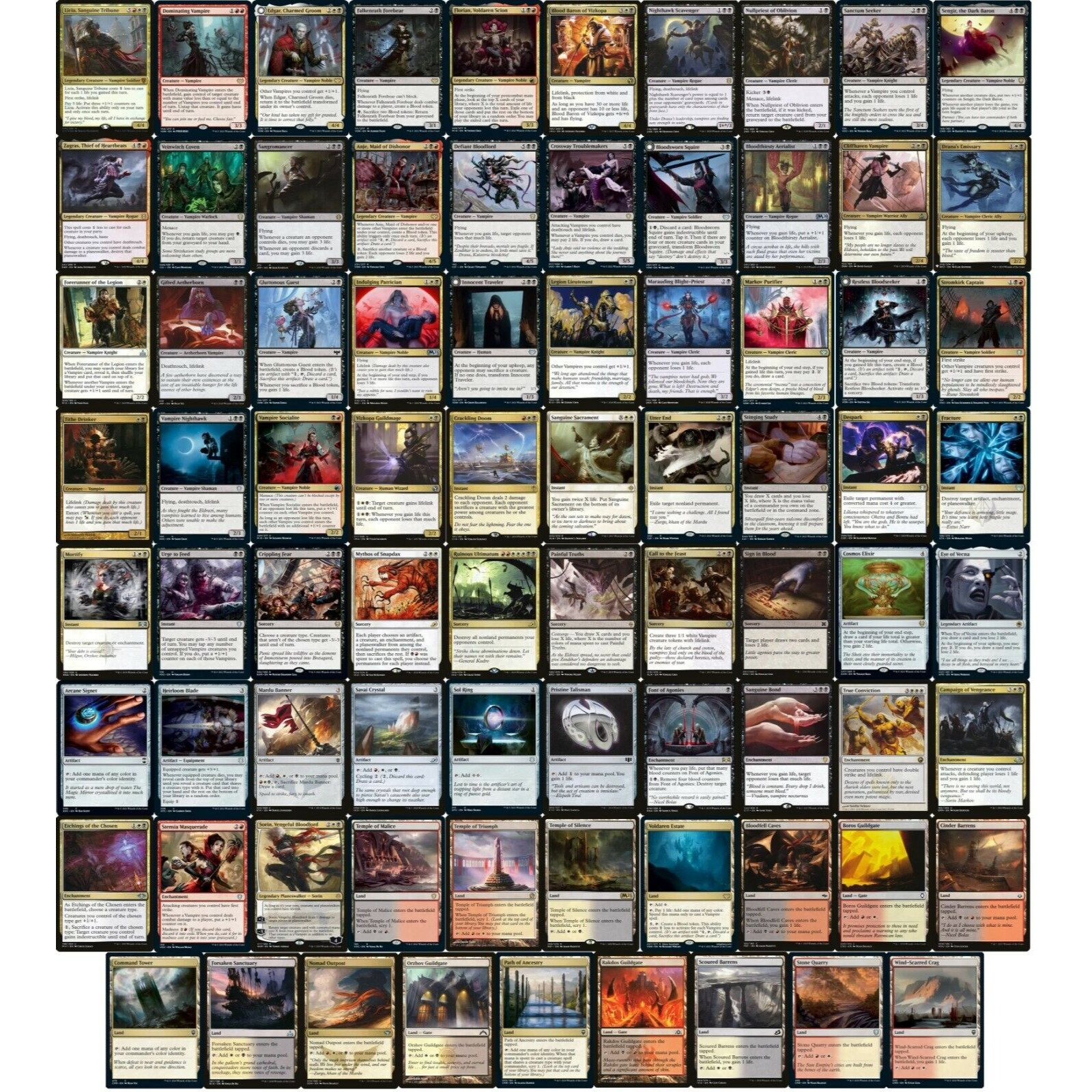 mtg best vampire commander deck Elite - Edgar Markov - Mardu Black Red White - EDH cEDH - 100 Card - Custom Deck the Gathering is a collectible card game created by Richard Garfield Best Vampire commander besides Edgar?