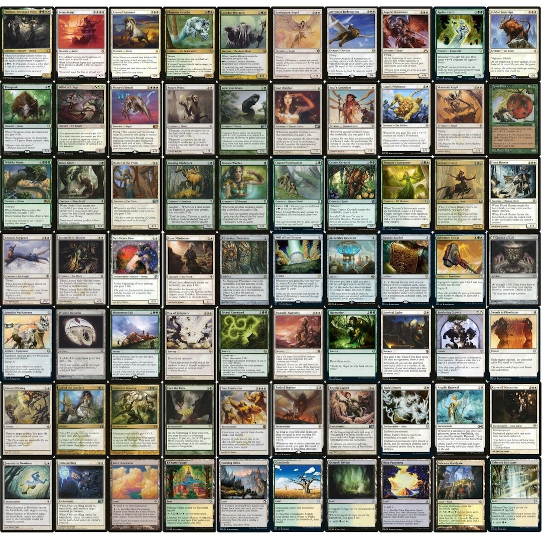 ELITE Commander Green White Lifegain Deck - EDH - Trostani - 100 Card - MTG !!! - Etsy ELITE Commander Green White Lifegain Deck - EDH - Trostani - 100 Card - MTG !!! - Etsy