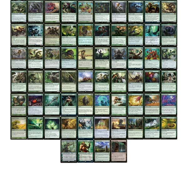Mono Green Commander Deck - Etsy