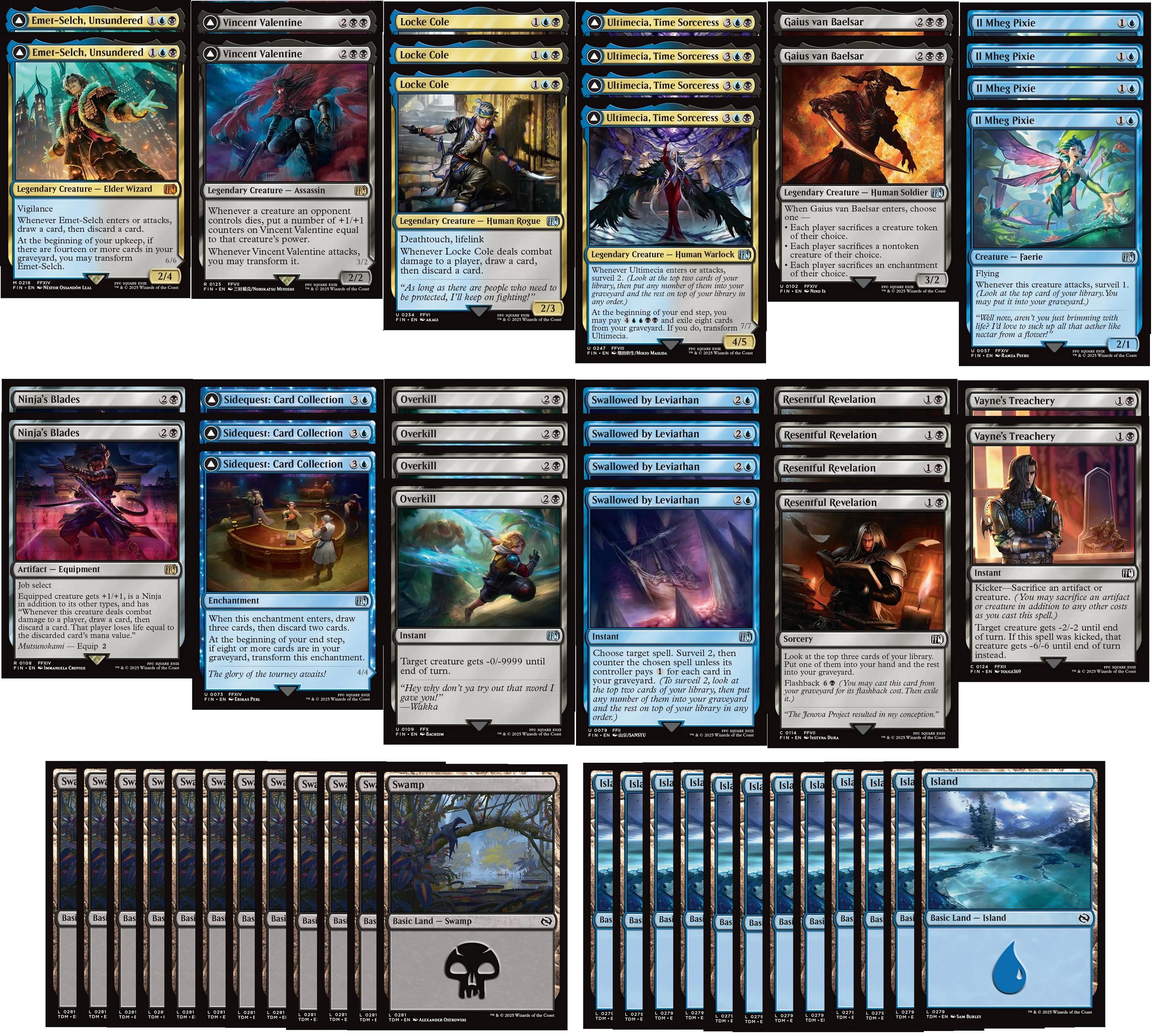 mtg arena final fantasy decks Magic the Gathering Deck - Dimir Graveyard Control - -60 Card! Step into the worlds of the beloved FINAL FANTASY RPG series sixteen mainline games final fantasy mtg arena decks