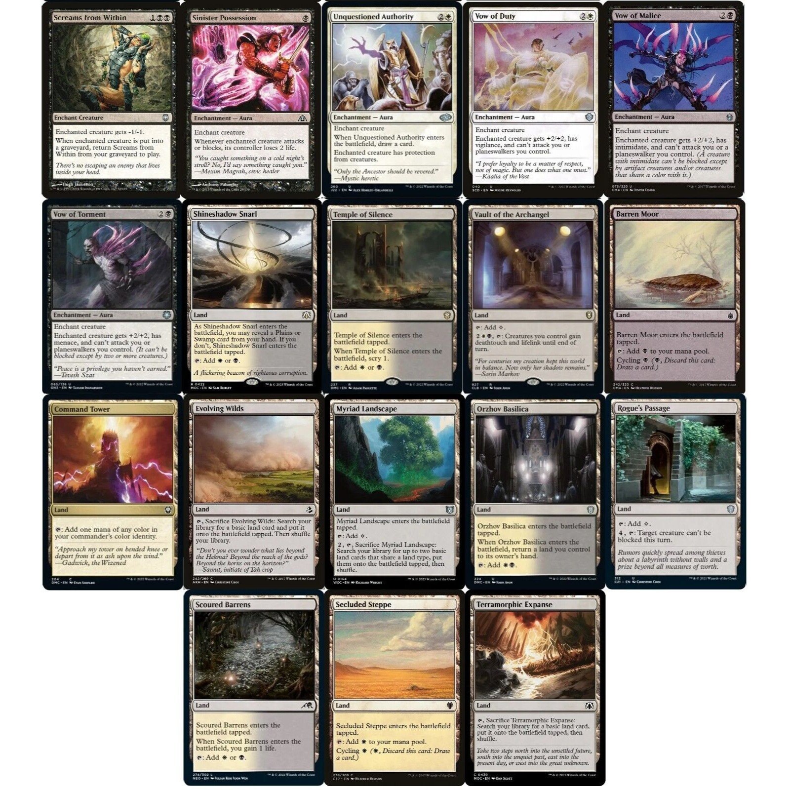 Elite Commander Enchantment Deck - Orzhov - Cedh EDH - Powerful