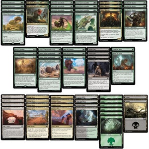 Elite Golgari Desert Ramp MTG Deck - Ogromne stworzenia - Bardzo potężne - 60 kart