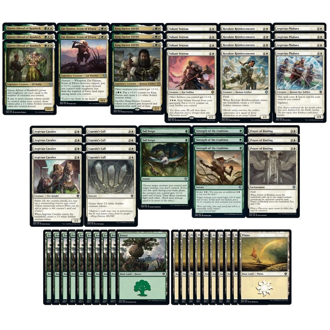 mtg green white commander deck Magic: Deck: Lord of the Rings Tales of Middle-earth: Food and Fellowship (White-Black-Green) outmaneuver opponents Green-White Lotr Commander deck :