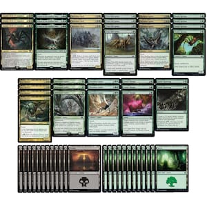 Elite Spider Deck - Zwart Groen - Magic the Gathering - LOTR - 60 Kaart MTG!