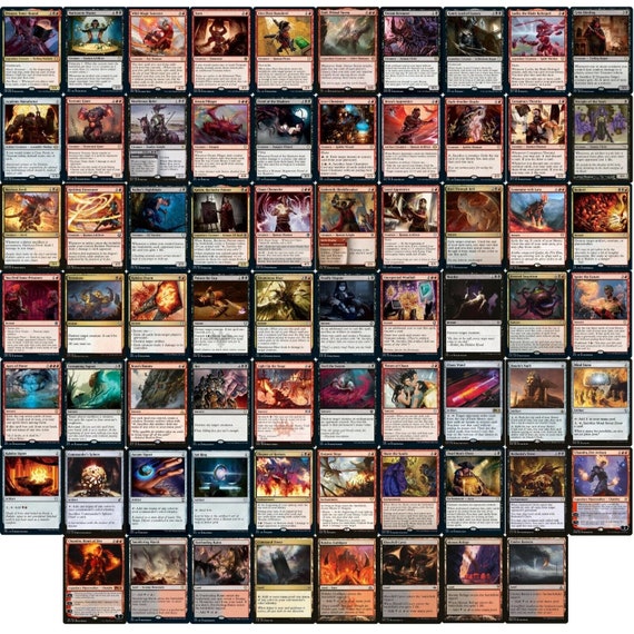 Commander Prosper Treasure Deck - Rakdos Black Red - EDH -100 Card - MTG  NM/M!! - Etsy