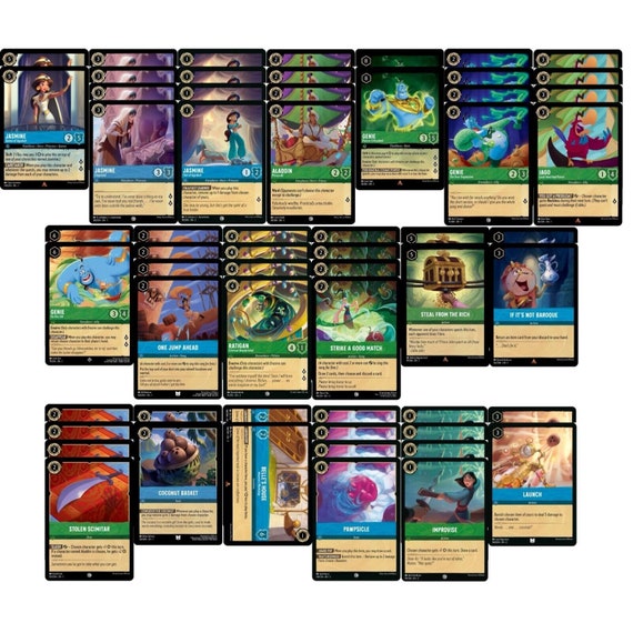 Aladdin Disney Lorcana Deck - Custom Built - Powerful - 60 Card!!!