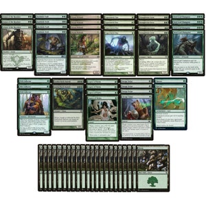 ELITE Mono Green Stompy Deck - Aggro Devotion - Powerful - 60 Card - Modern MTG!