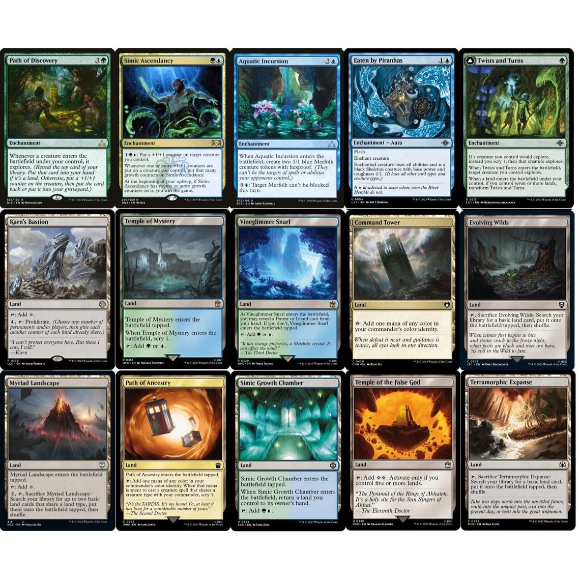 Commander Merfolk Deck - Hakbal - Simic - Blue Green - EDH -100 Card ...