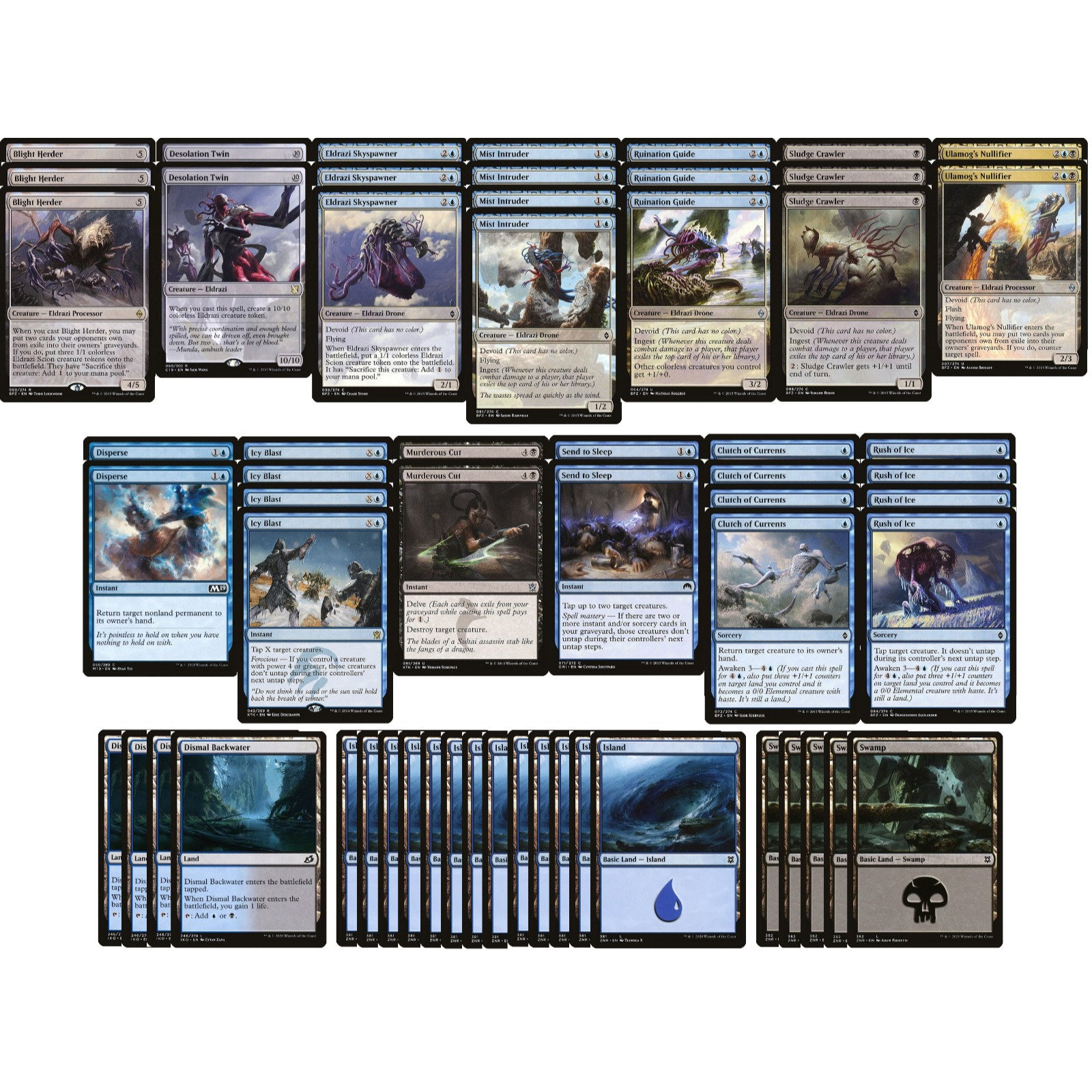 mtg best black blue cards Amazon.com: Elite Rat MTG Deck - Dimir Blue Black - Modern & Pioneer Legal  - Custom Built - Magic The Gathering - MTG