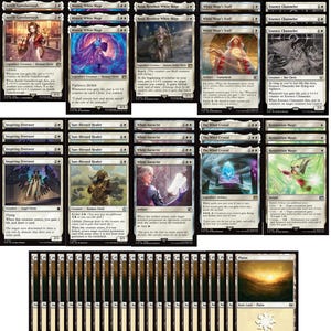 Final Fantasy Magic the Gathering Deck - White Cleric Lifegain - MTG - 60 Card!