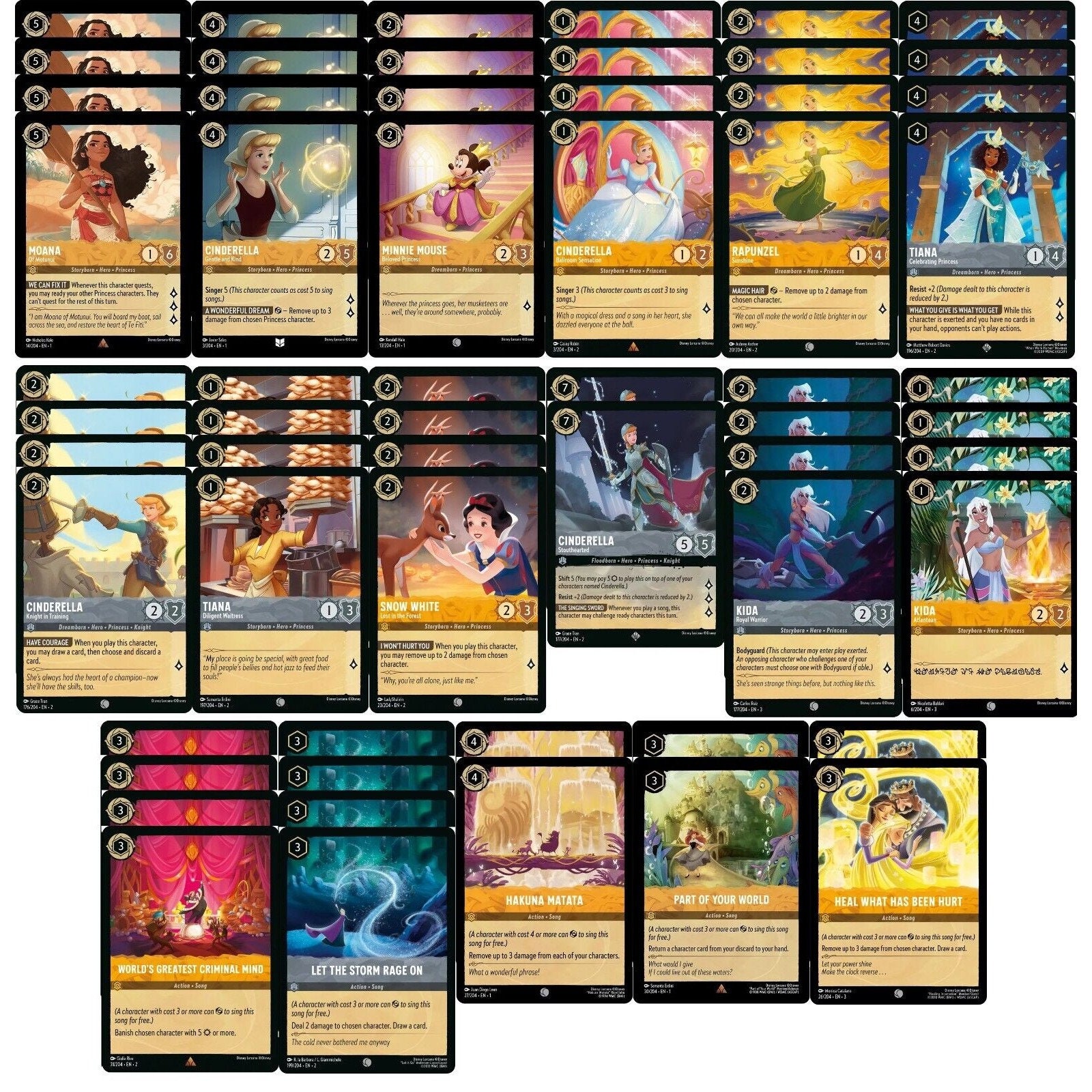 Disney Princesses Deck - Disney Lorcana - Custom Built - Powerful - 60 Card!!!  - Etsy